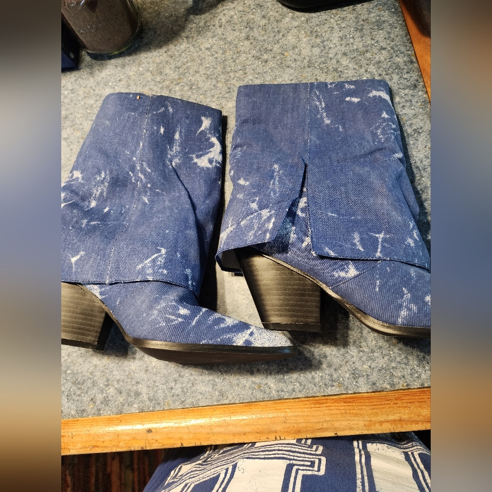 Brand new denim booties. - Picture 4 of 16
